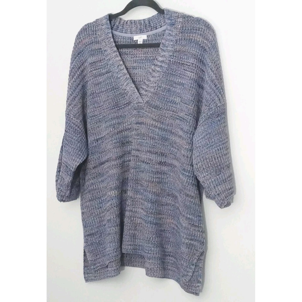 J. Jill Blue & Pink Sweater Women's Size XL V-Neck Pullover Half Sleeves Pre-own